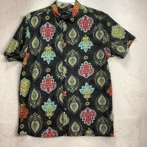 Drill clothing Co. shirt Men's Short Sleeve Size Large Stretch Grey Multicolor